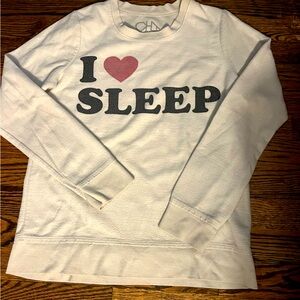 The Chaser “I heart sleep” sweatshirt - size small - soft and great condition!